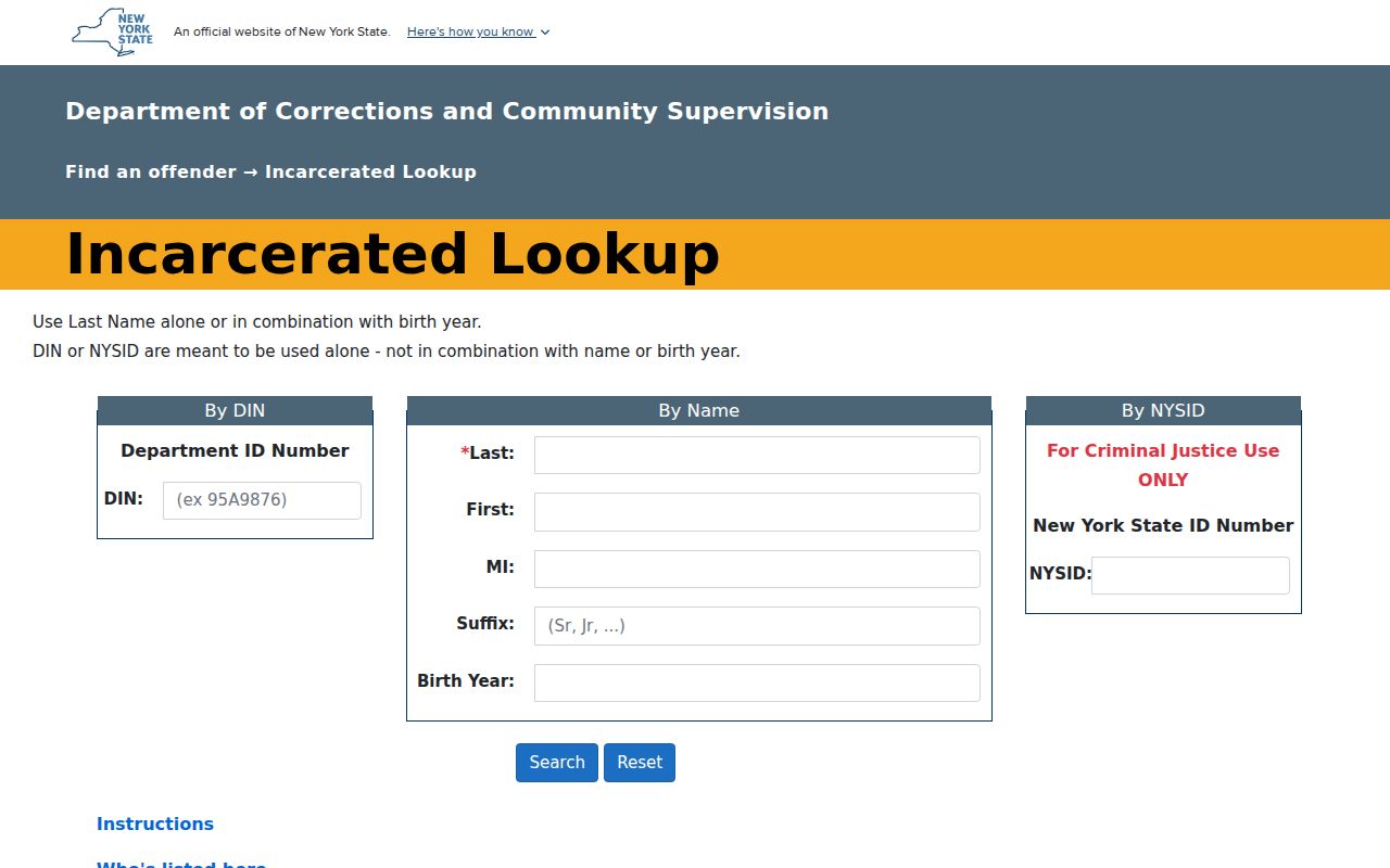 Rensselaer County arrest record follow-up in DOCCS Incarcerated Lookup