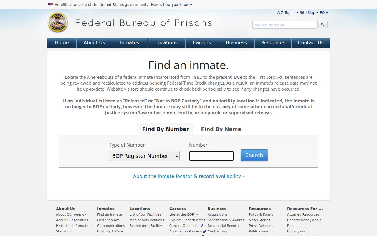 Rensselaer County criminal history federal prison locator